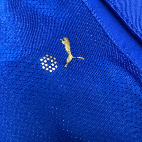 Puma Golf DUO SWING CHEVRON Polo UPF PROTECTION Shirt COOL MAX  top Men SZ M - Picture 6 of 10